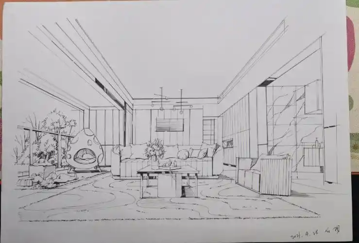 手绘室内设计环境设计速写