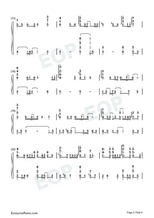 大眠-都快忘了怎样恋一个爱我被虚度了的青春-抖音热歌双手简谱预览2