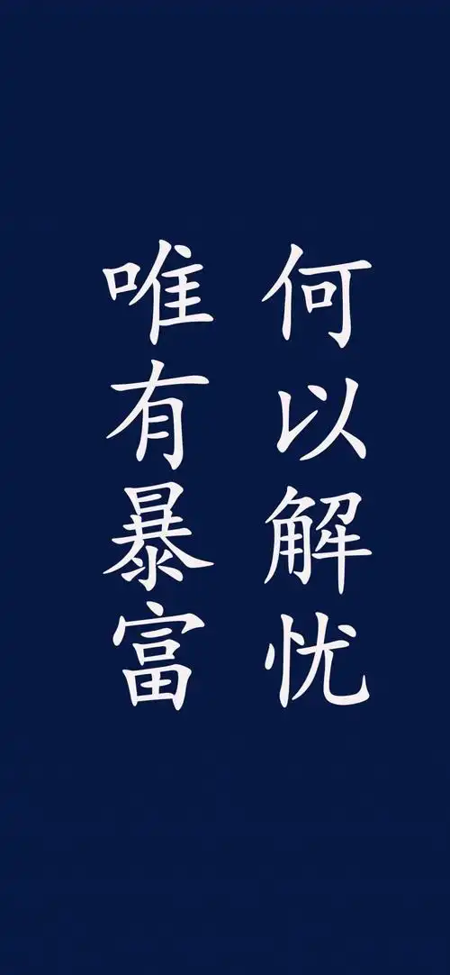 何以解忧,唯有暴富,高清图片,手机锁屏桌面-壁纸族