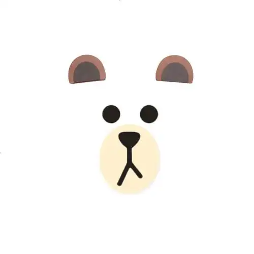 汽车车顶布朗熊机盖装饰熊耳朵摆件可爱外饰品smart改装卡通车贴