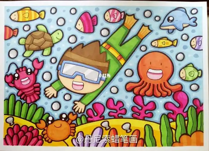 可爱简笔画  #儿童简笔画  #画个简笔画  #丹尼索儿童画  #简笔画