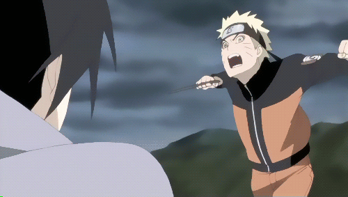 火影忍者佐助鸣人对战gif动图_动态图_表情包下载_soogif