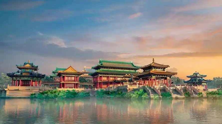 圆明园3d复原图:勤政亲贤圆明园3d复原图:汇芳书院圆明园3d复原图:别