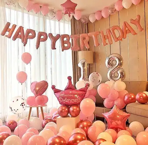 生日布置 装饰 成人 房间