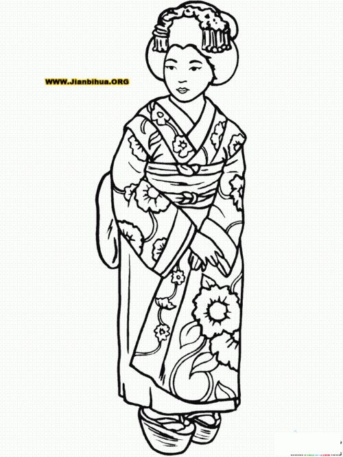 简单的日本人简笔画