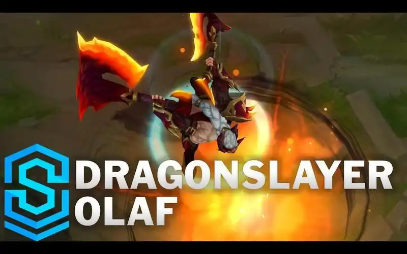 「皮肤档案室」奥拉夫·狂战士 —— 屠龙勇士 - 英雄联盟