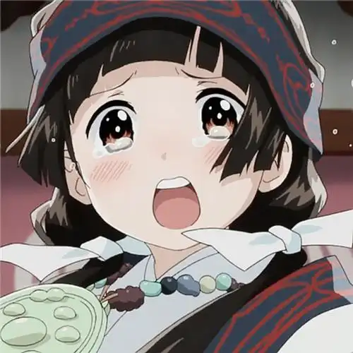 二次元头像个性头像动漫头像女动漫头像二次元可爱动画头像女孩子失望