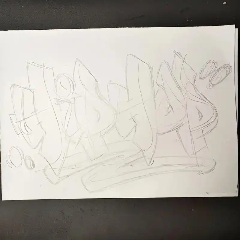 hiphop.#涂鸦 #约稿 #手稿分享 #涂鸦字母 #街头 - 抖音