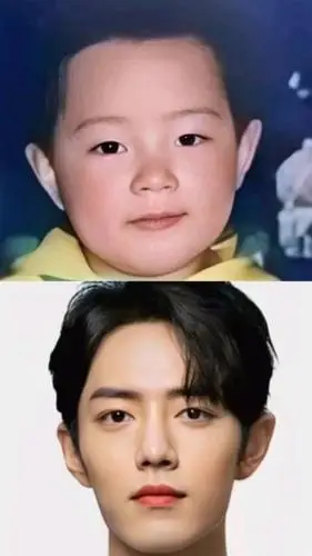 苹果树ofqwl25天前 战战从小到大都是大双眼皮,这个小时候的照片p 得