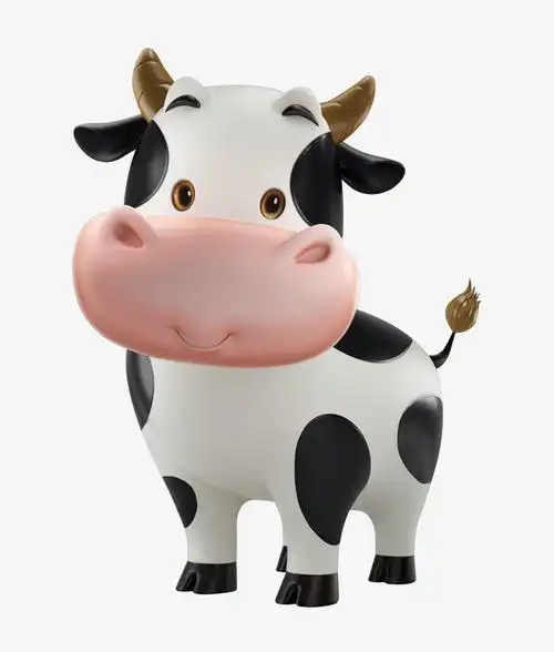 动物,牛,卡通元素,小牛