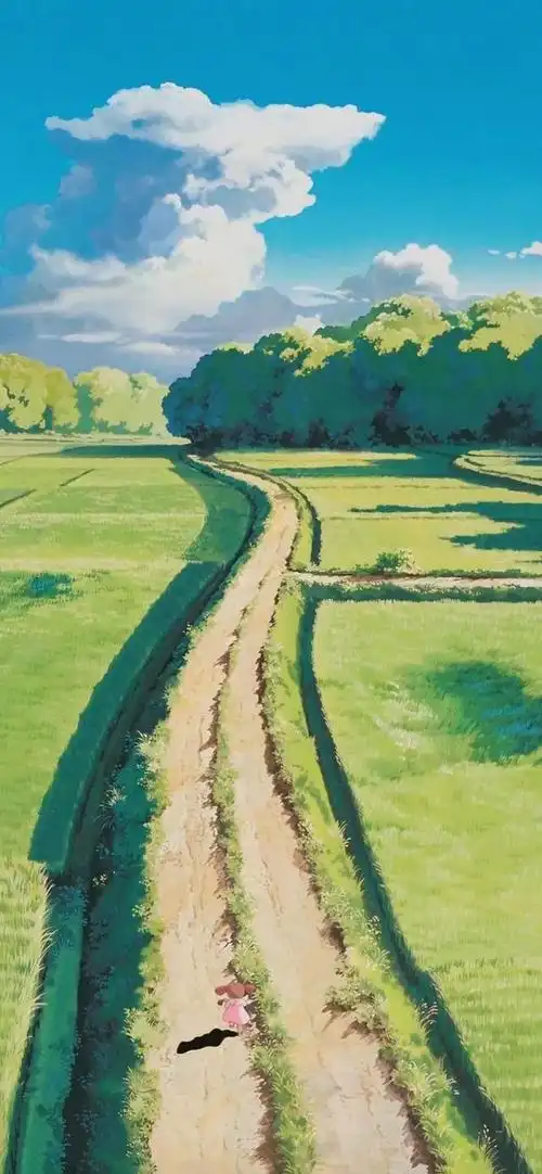 (宫崎骏唯美治愈系动漫风景壁纸)