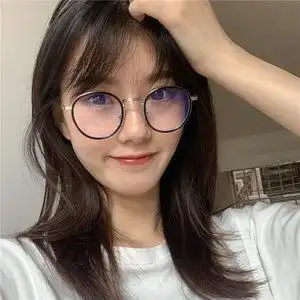 气质眼镜框女复古图片