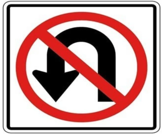 车主注意:路上看到这种颜色的掉头标志千万别掉头!掉头扣3分