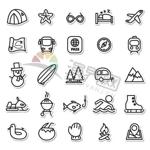 简笔画小图标合集 简笔画图片大全-蒲城教育文学网