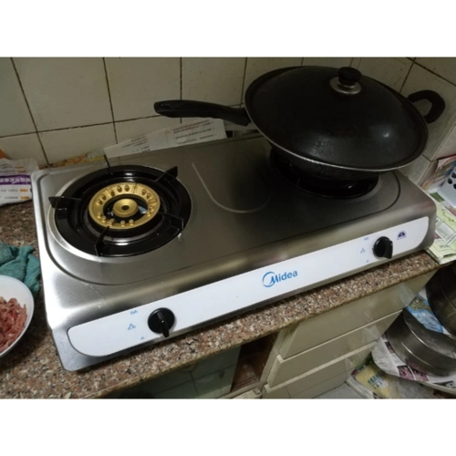 美的(midea)燃气灶jzt-t208ax天然气灶具 台式 不锈钢 大火力 二级