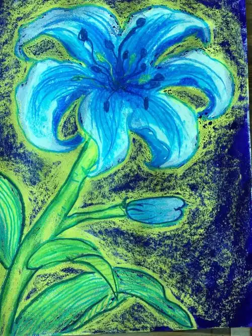 其它 曲靖红黄蓝少儿画室"油水分离法"作品  儿童画,首先是由孩子自己