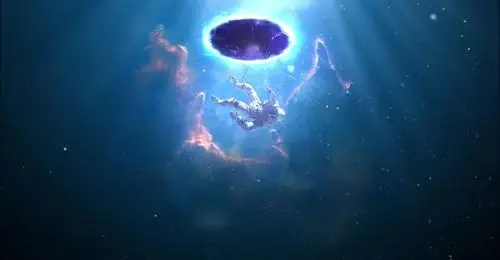 时空黑洞宇航员坠落星空