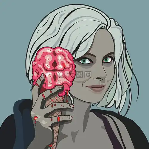 万圣节女孩僵尸