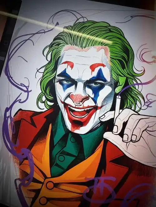 joker纹身手稿未完成
