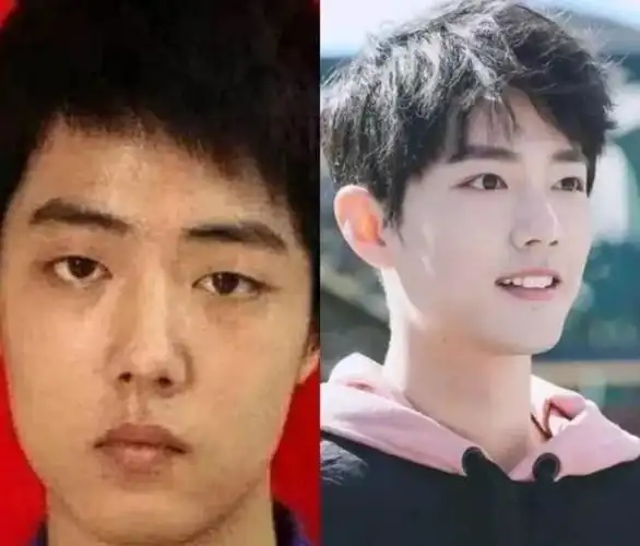 明星今昔照片大比拼呆萌的肖战漂亮的热巴而她像换了一张脸