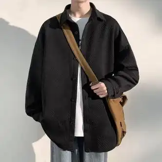 棉致森马集团工装长袖衬衫外套男士春秋新款宽松高级感百搭休闲上衣