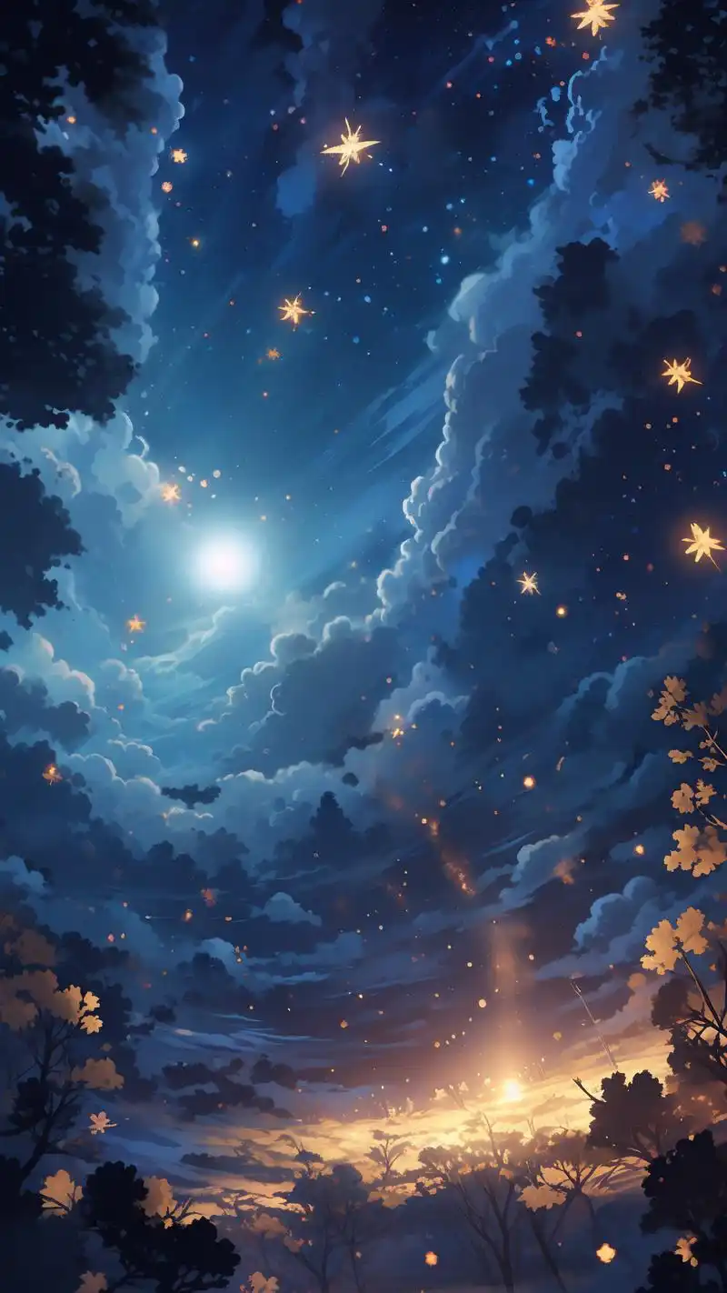 99唯美星空壁纸,梦幻般的宇宙之旅90 踏入这梦幻般的星空壁纸