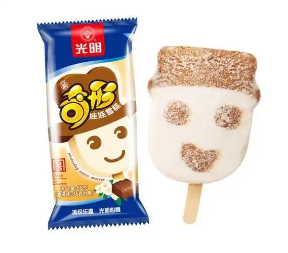 光明奇型娃娃香草巧克力味雪糕冰淇淋68gx19支组合装