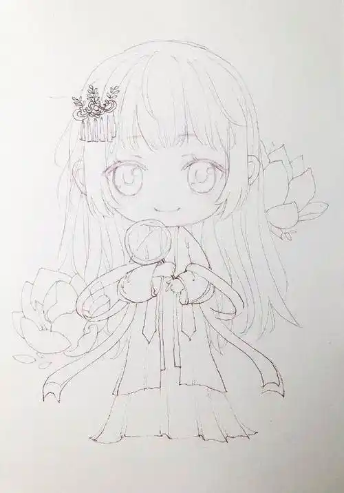 画古风女子画古风女子背影