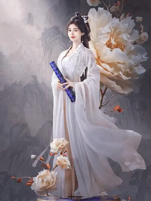 鞠婧祎花间令人设##鞠婧祎古装体态