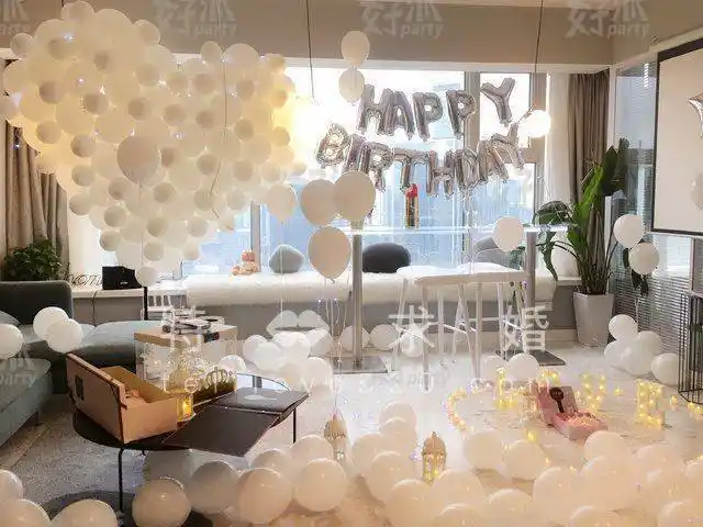 小型生日派对布置图片,室内生日布置效果图 - 【好派生日策划公司】