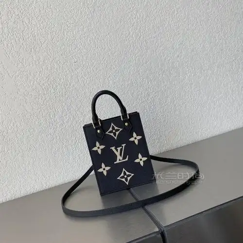 lv琴谱包petitsacplat琴谱包minitote黑白牛皮压花m57937