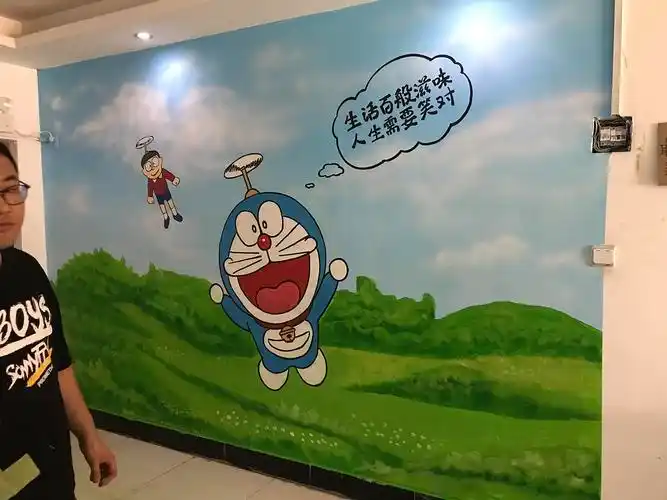 写意墙绘卡通墙绘唯美浪漫墙绘