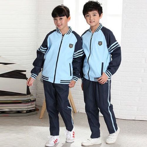 德莉娅南宁市新希望校服冬天拉链外套长裤套装小学初中高中生统一版