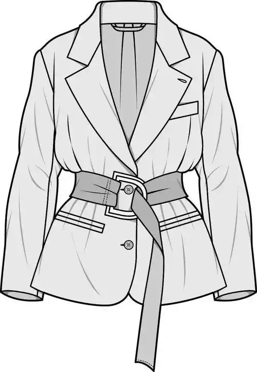 女西服(款式纸样大总结)_西装