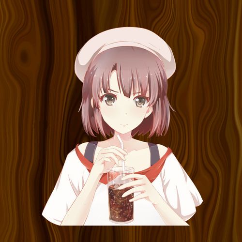 加藤惠双面彩色墙贴路人女主墙画动漫贴纸二次元宿舍装饰