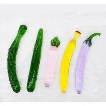 玻璃棒自慰黄瓜蔬菜阳具女性自慰棒器具情趣性用品 玻璃香蕉