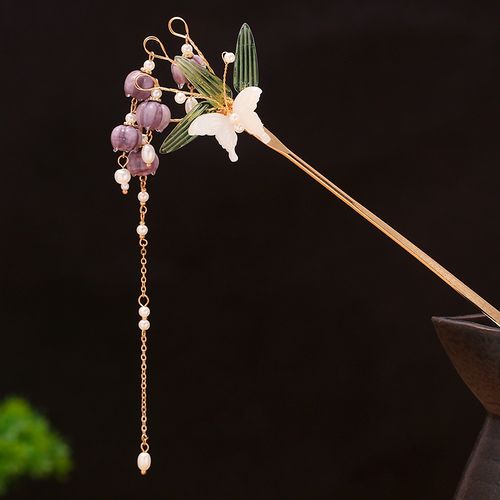 古风发簪流苏发饰步摇简约发钗盘发古装饰品头饰超仙汉服配饰簪子