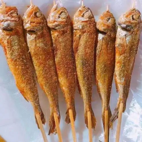黄鱼湖北小黄鱼烧烤小串网红秘制油炸商用半成品代发味烧烤小黄鱼