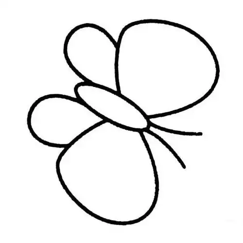 简单易画的蝴蝶图片_蝴蝶简笔画_亲子简笔画大全