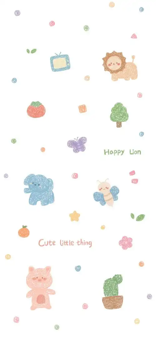 高清壁纸无水印#可爱卡通锁屏壁纸