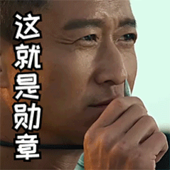 战狼2战狼吴京这就是勋章硬汉有血性爷们gif动图_动态图_表情包下载