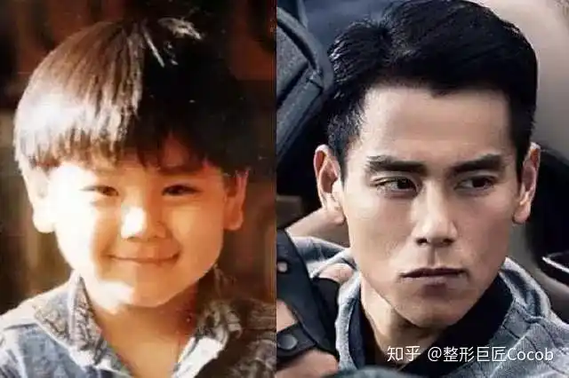 彭于晏小时候其实也是双眼皮啦,只是因为肉嘟嘟,嘟得眼睛都眯成缝儿