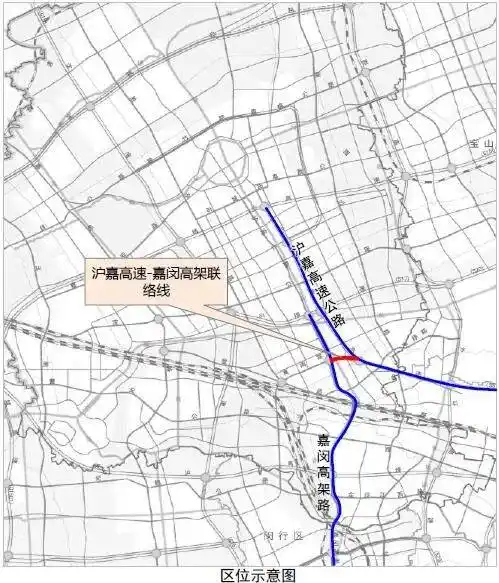 最新沪嘉高速嘉闵高架路将新建一条快速联络线