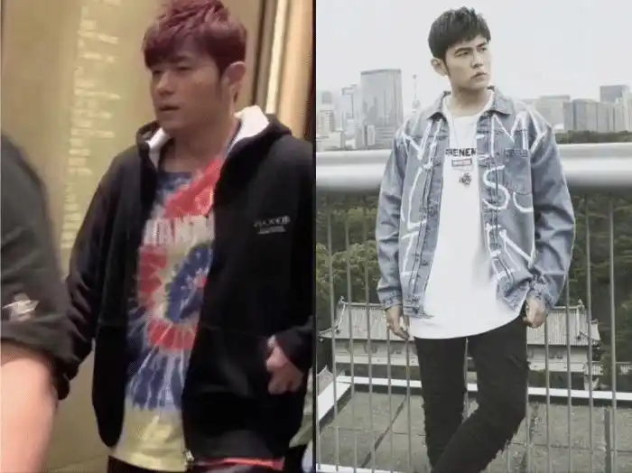 原创周杰伦罕见红发现身发福明显秒变大胖头被误认为是陈赫