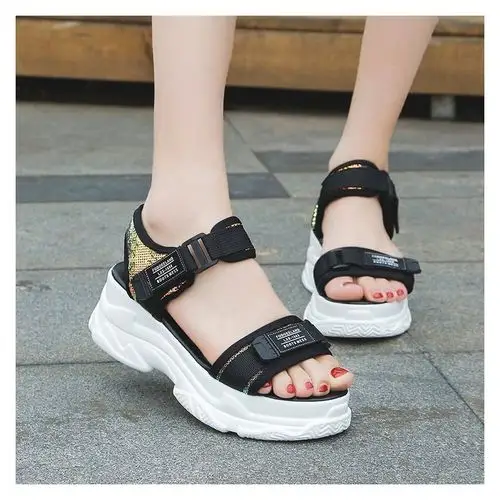 ideamini厚软底凉鞋女夏款流行2020软底轻便新款学生仙女风松糕厚底