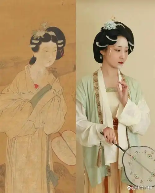 只能说,看过了宋朝的"珍珠花钿妆"之后,我是真的叹服于宋代女子的审美