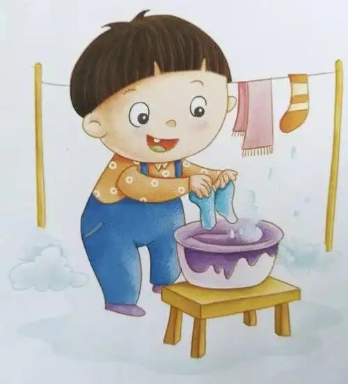 天虹幼儿园-国际二班-周一分享《我会洗袜子》