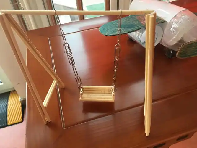 看,我可以和小伙伴一起荡秋千