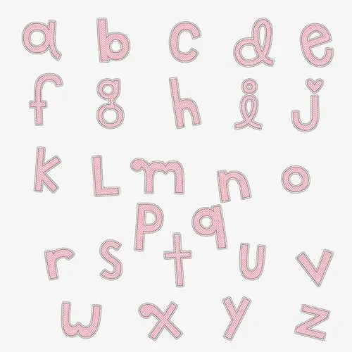 字体元素 > 粉色可爱小写字母合集 收藏 [声明] 觅元素所有素材为用户