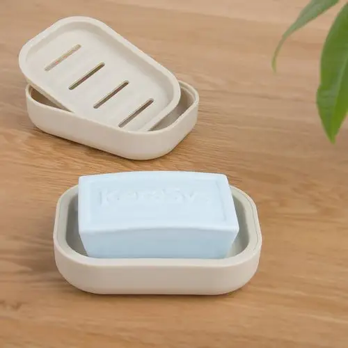 一折肥皂盒 带盖子_创意简约肥皂盒 浴室洗衣香皂盒卫生间沥水带盖子